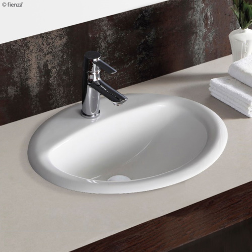 Crystal Fully Inset Basin 1 Tap Hole