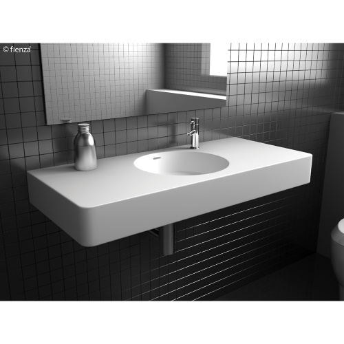 Encanto 1000 Wall Mounted Basin 1 Tap Hole with or without Overflow