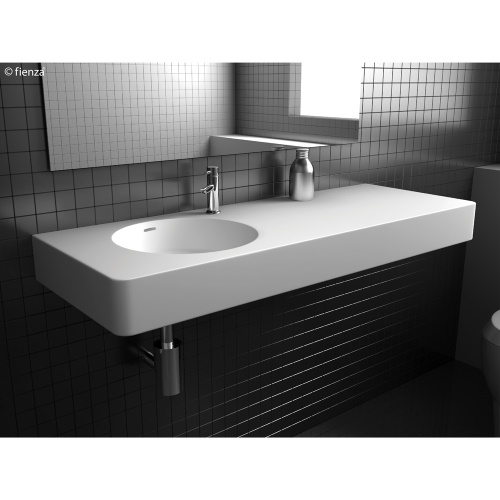 Encanto 1200 Wall Mounted Basin Left 1 Tap Hole with or without Overflow