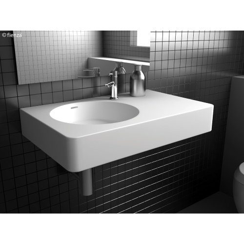 Encanto 700 Wall Mounted Basin Left 1 Tap Hole with Overflow