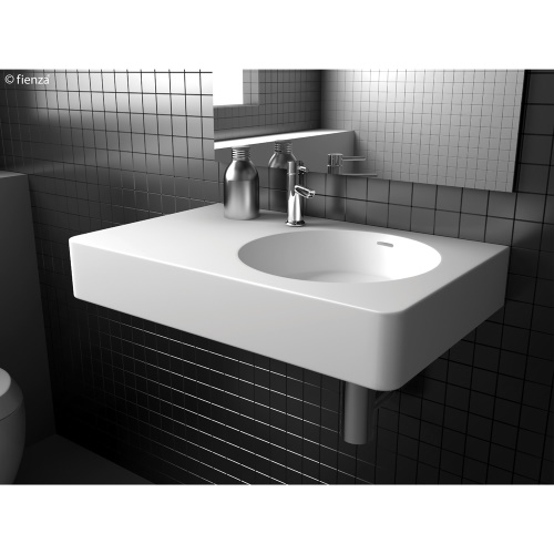 Encanto 700 Wall Mounted Basin Right 1 Tap Hole with Overflow