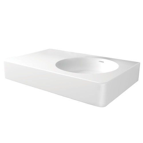 Encanto 700 Wall Mounted Basin Right No Tap Hole with Overflow