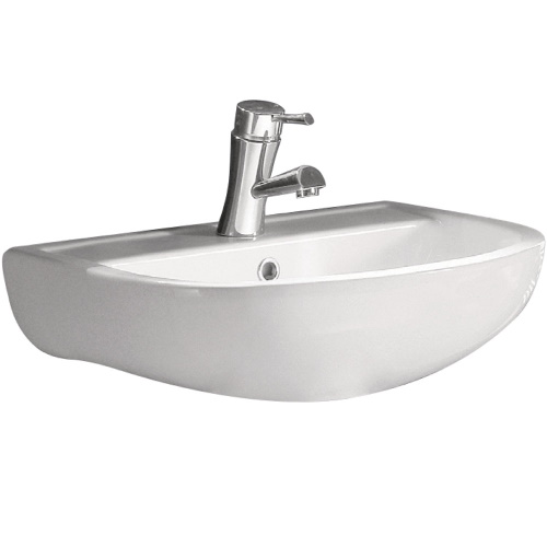 Rak Compact 550 Wall Mounted Basin  1 Tap or 3 Tap Hole