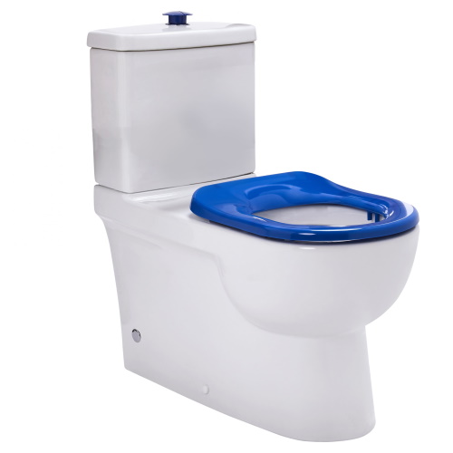 Life Assist Back To Wall Rimless Special Needs Toilet Suite Blue