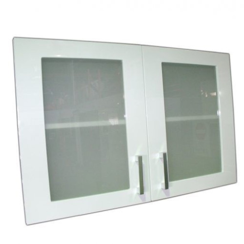 900 Wall Unit Glass Doors Gloss White