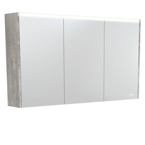 LED Mirror Cabinet with Side Panels Industrial 1200mm