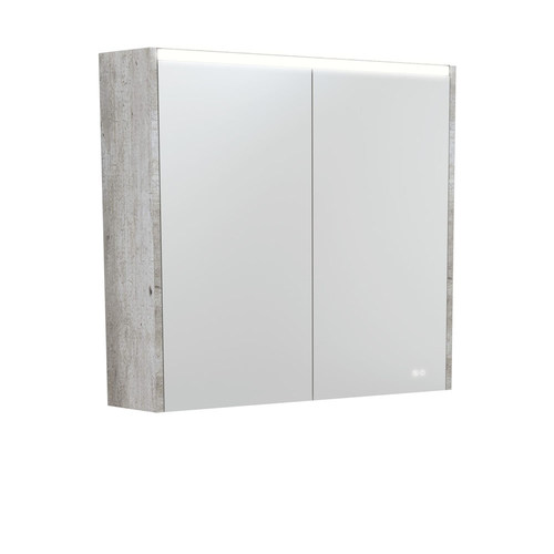 LED Mirror Cabinet with Side Panels Industrial 750mm