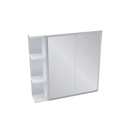 Mirror Cabinet 600 Bevel Edge 1 Side Shelf  750x720x150mm
