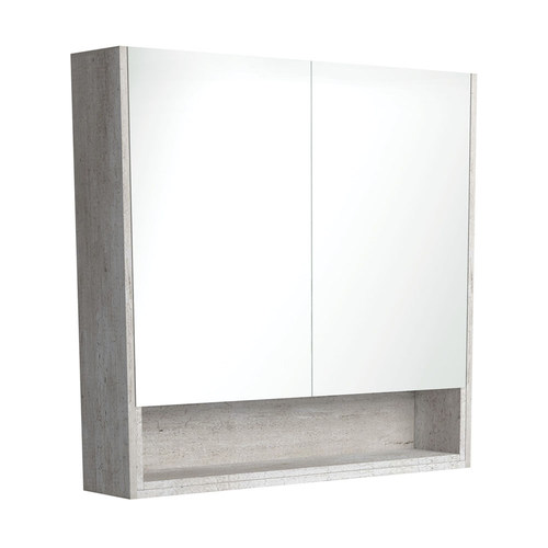 Mirror Cabinet with Display Shelf Industrial 900mm