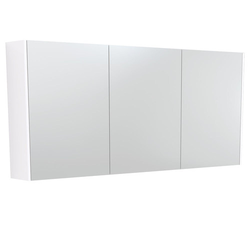 Mirror Cabinet with Gloss White Panels 1500mm 