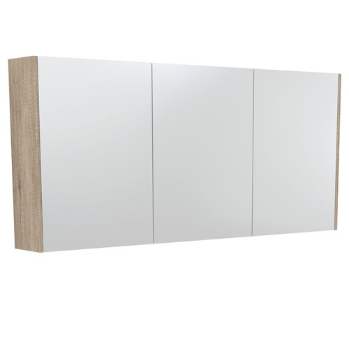 Mirror Cabinet with Scandi Oak Panels 1500mm 