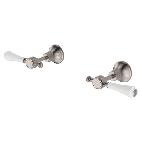 Lillian Lever Wall Top Assemblies Brushed Nickel