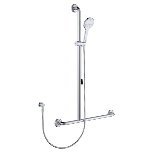 Luciana Care Inverted T Rail Shower with Push/Pull Slider Left Hand
