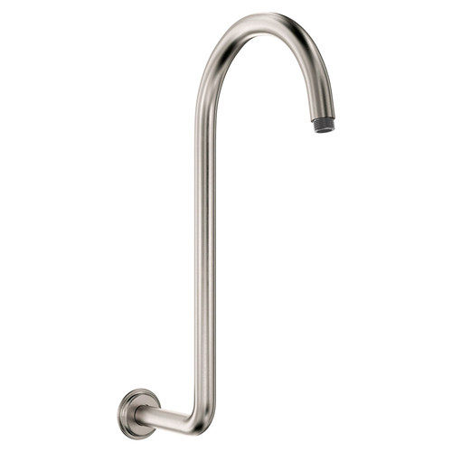 Classical Swan-Neck Shower Arm Brushed Nickel