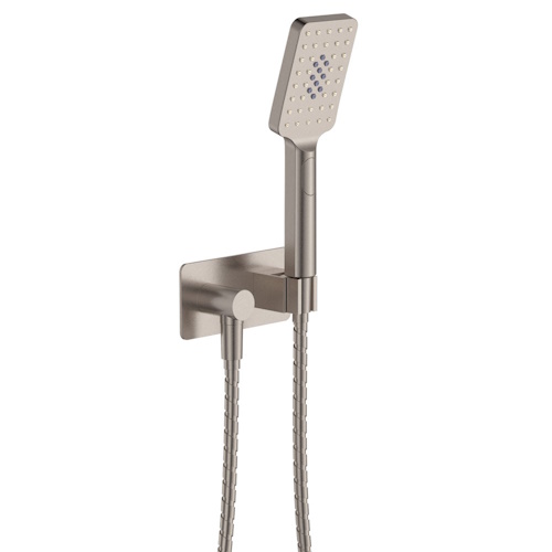Tono Hand Shower Rectangle Plate Brushed Nickel