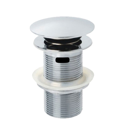 Chrome Dome Pop Up Waste Brass Cap 32mm With Overflow