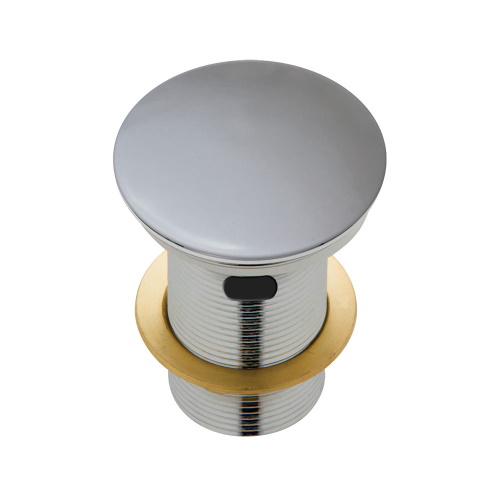 Matte Light Grey Dome Pop Up Waste Ceramic Cap 32mm with Overflow