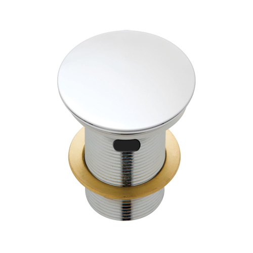 Matte White Dome Pop Up Waste Ceramic Cap 32mm with Overflow