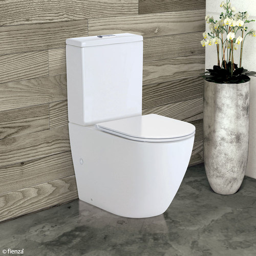 Koko Back To Wall Toilet Suite Gloss White with Slim Seat