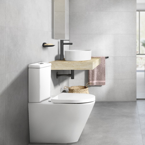 Venezia Compact 830 Back To Wall Rimless Toilet Suite