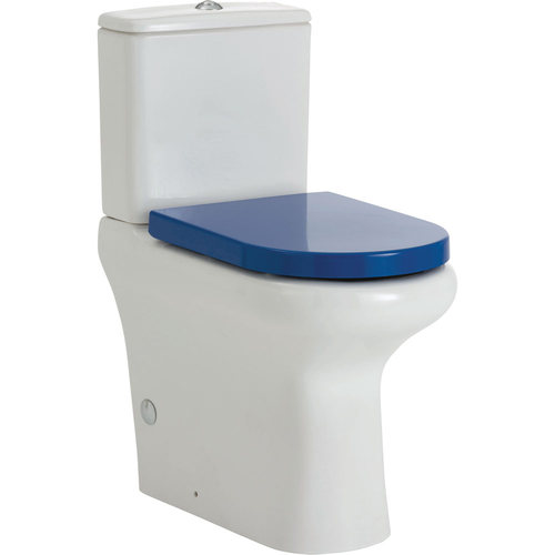 Rak Compact Back To Wall Toilet Suite Blue Seat