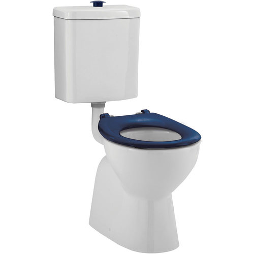 Stella Care Adjustable Link Toilet Suite Blue Seat