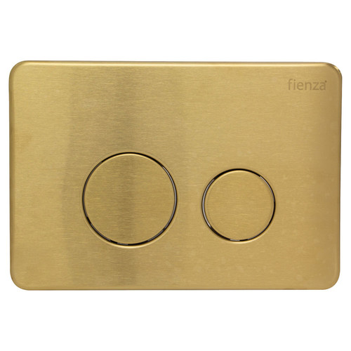 R&T Flush Buttons Round PVD Urban Brass