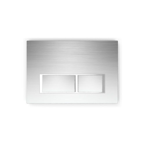 Rectangle Chrome Low Button Mechanical Flush Plate for Econoflush In Wall Cistern