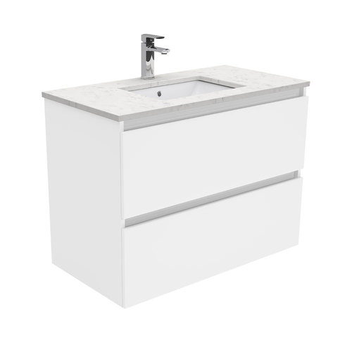 Bianco Marble Quest 900 Wall Hung Vanity