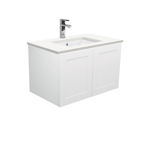 Crystal Pure Mila 750 wall hung vanity left drawers