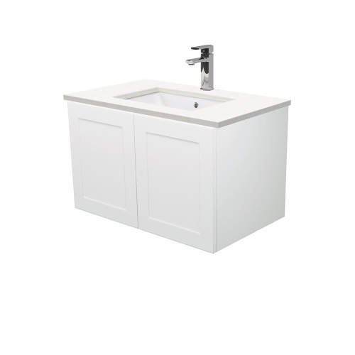 Crystal Pure Mila 750 wall hung vanity right drawers