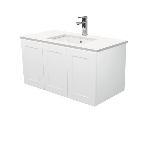 Crystal Pure Mila 900 wall hung vanity right drawers