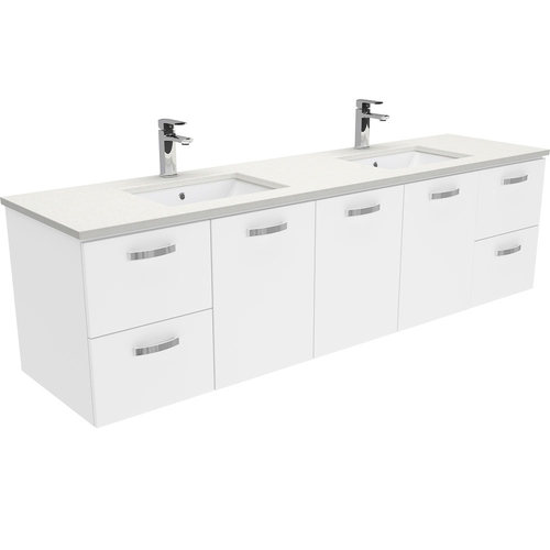 Crystal Pure UNICAB 1800 Wall Hung Vanity Double Basin
