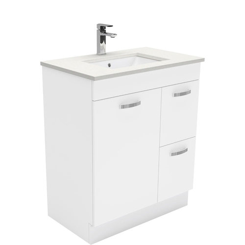 Crystal Pure Unicab 750 vanity on kickboard right drawers