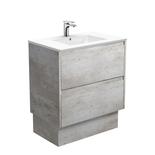 Dolce amato 750mm industrial vanity on kickboard with industrial panels