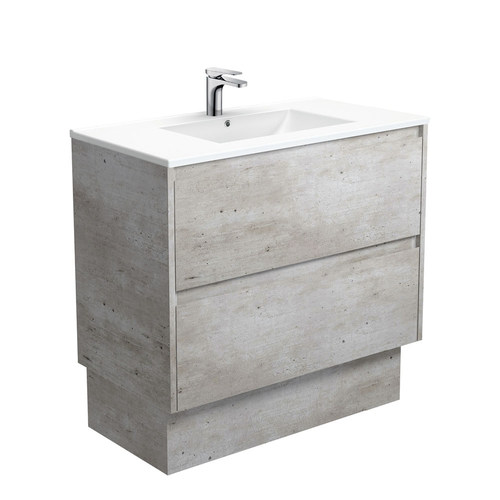 Dolce amato 900mm industrial vanity on kickboard with industrial panels