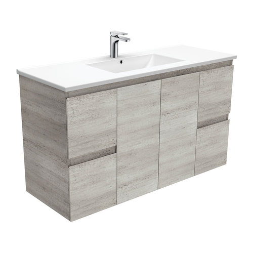 Dolce edge 1200mm industrial wall hung vanity