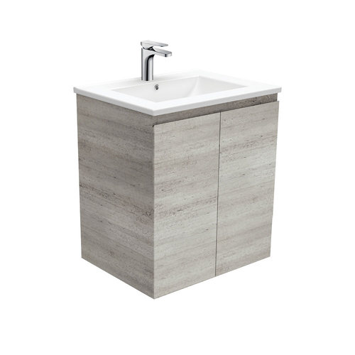 Dolce edge 600mm industrial wall hung vanity