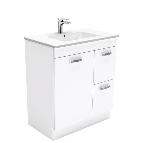 Dolce unicab 750mm vanity on kickboard right drawers