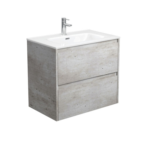 Joli amato 750mm industrial wall hung vanity with industrial panels