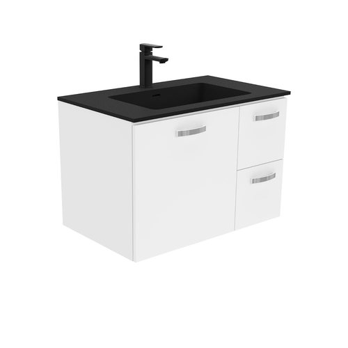 Montana unicab 750mm wall hung vanity right drawers