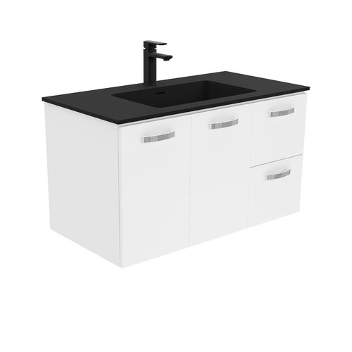 Montana unicab 900mm wall hung vanity right drawers
