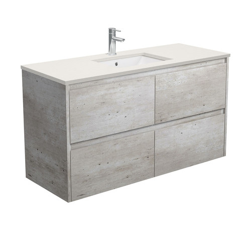 Roman Sand Amato industrial 1200 wall hung vanity industrial panels