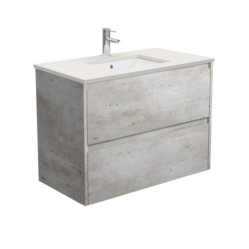Roman Sand Amato industrial 900 wall hung vanity industrial panels
