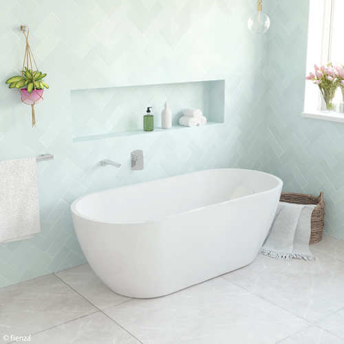 Koko Freestanding Acrylic Bath 1680mm Matte White