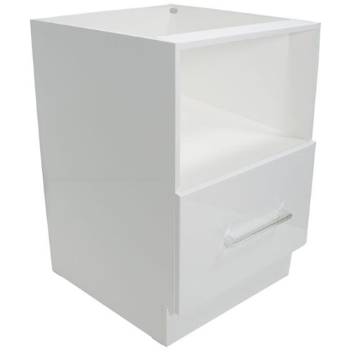 600 Base Unit Microwave Under Bench Gloss White