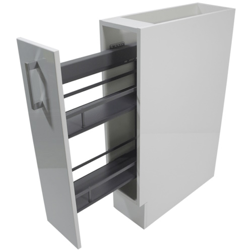200 Base Unit Right Side Spice Rack Gloss White